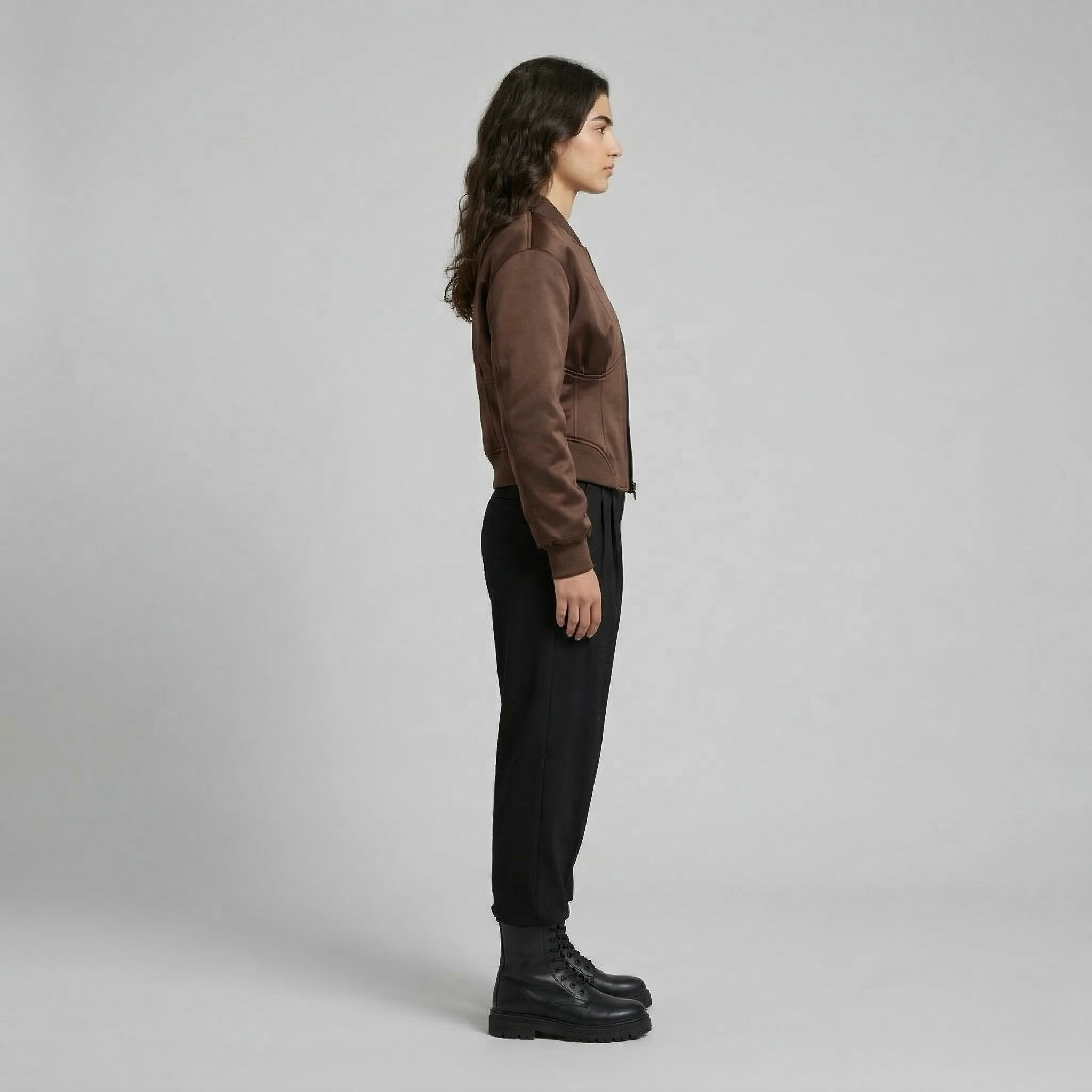 Women's Sculpted Cropped Bomber Jacket