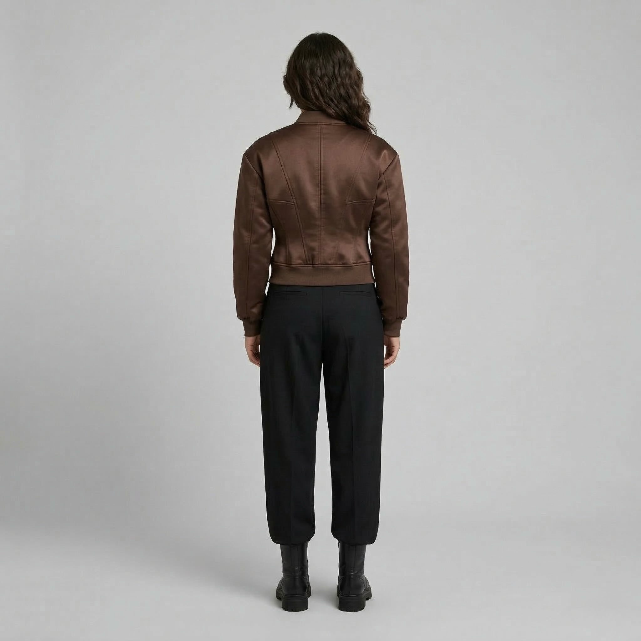 Women's Sculpted Cropped Bomber Jacket