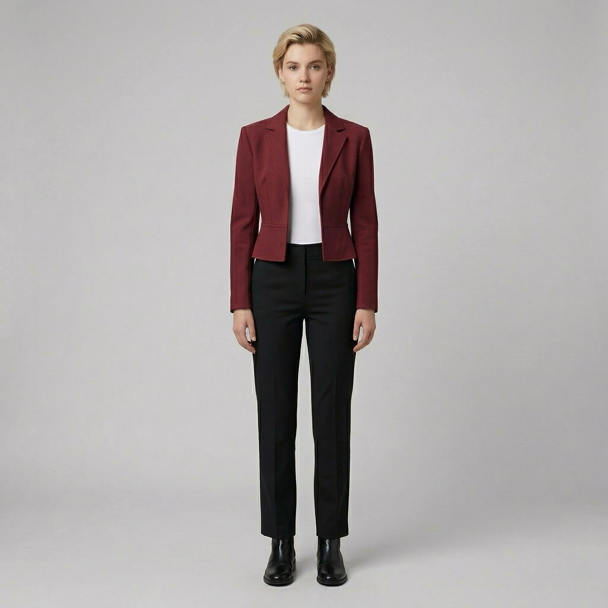 Women's Structured Cropped Blazer