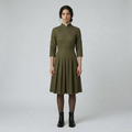 Women's Pleated Midi Dress