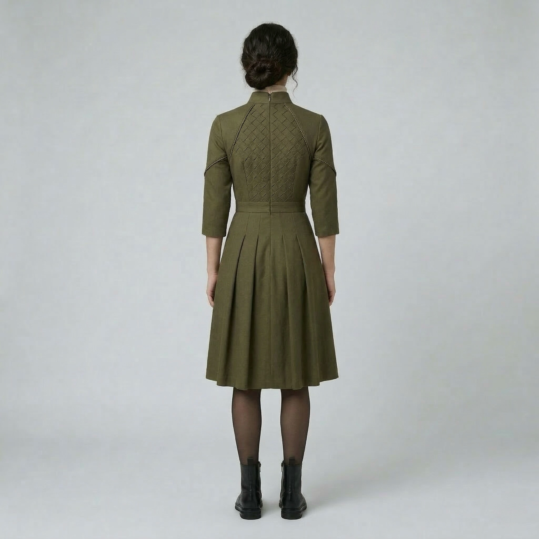 Women's Pleated Midi Dress