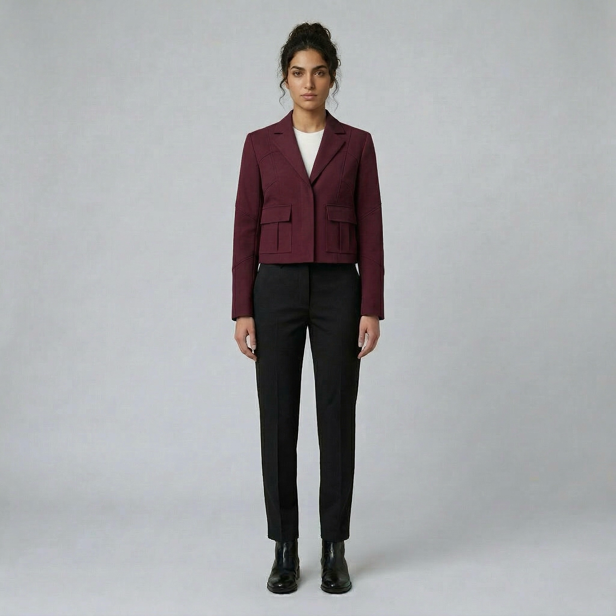 Women's Utility Cropped Blazer