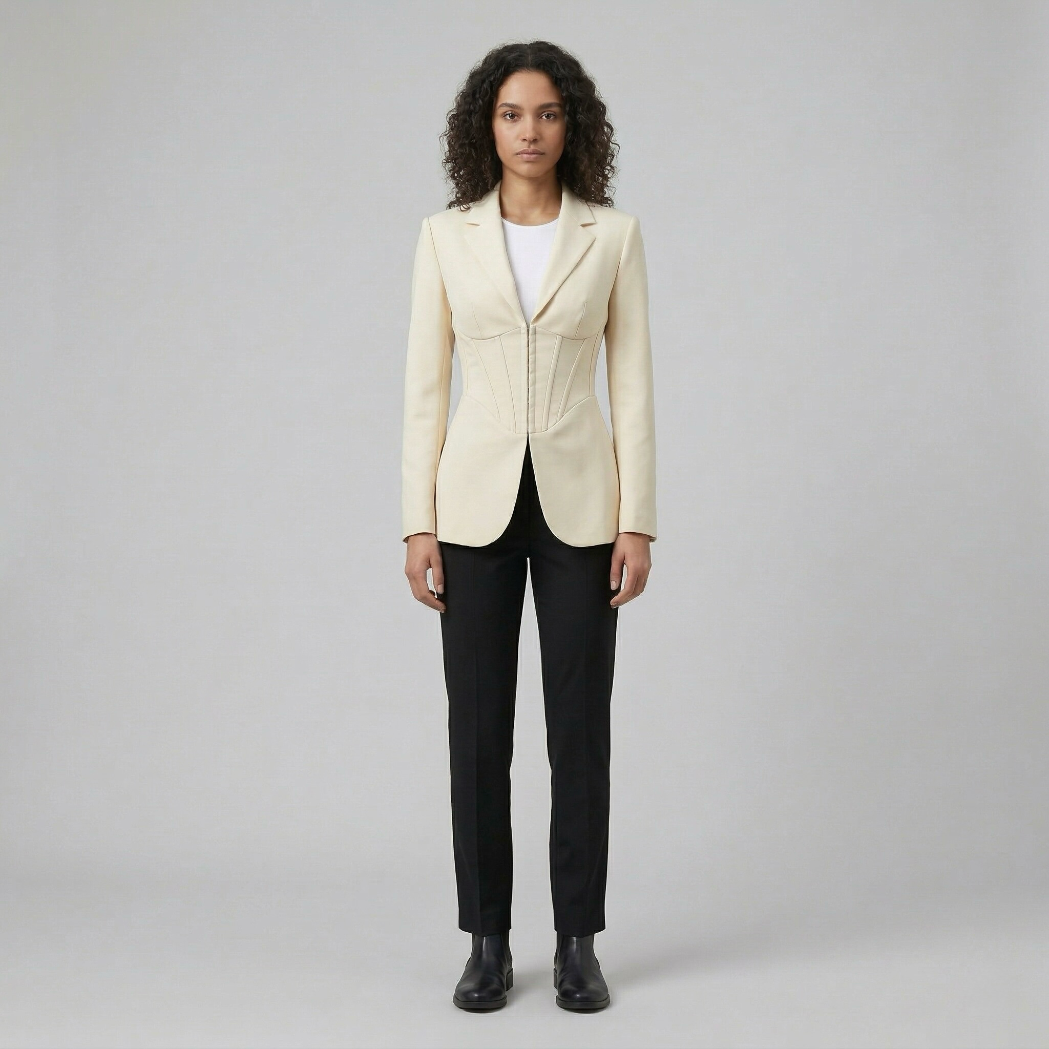 Women's Corset-Panel Blazer