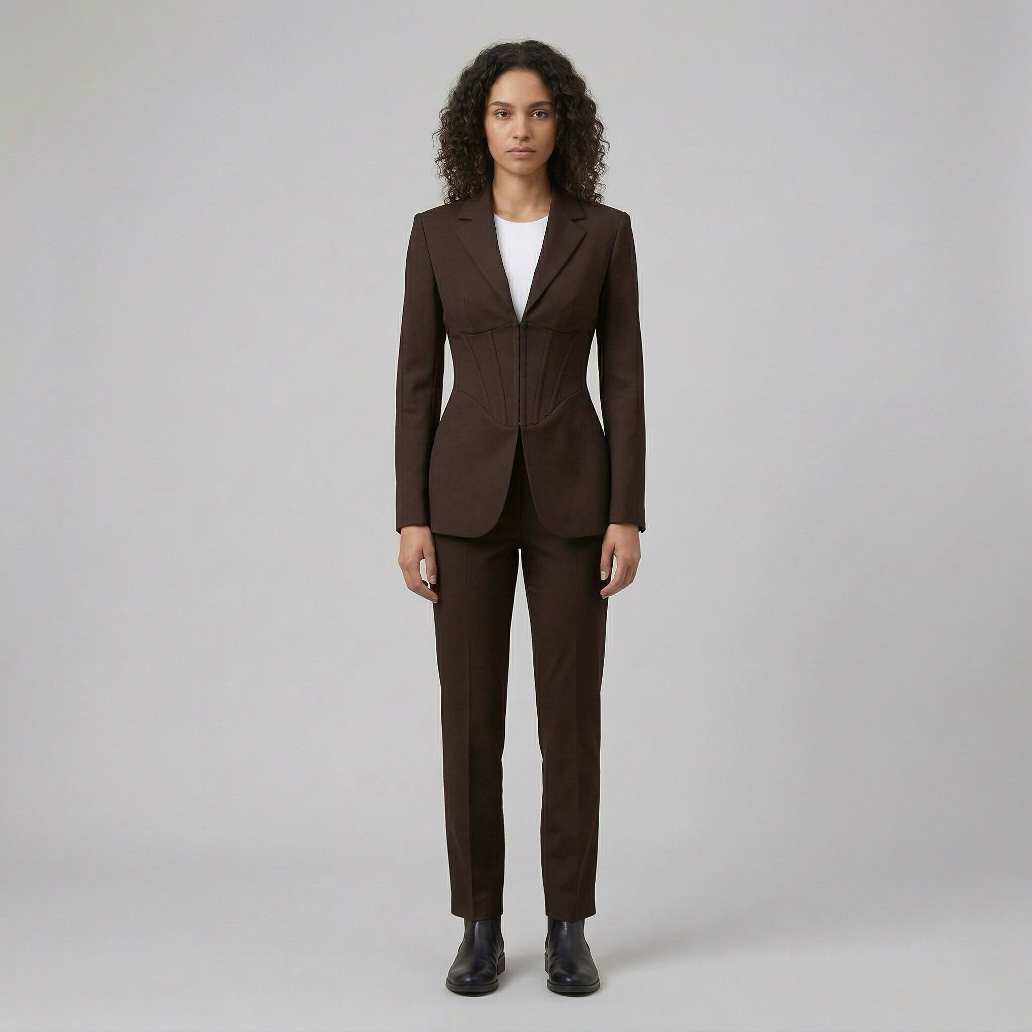Women's Corset-Panel Blazer