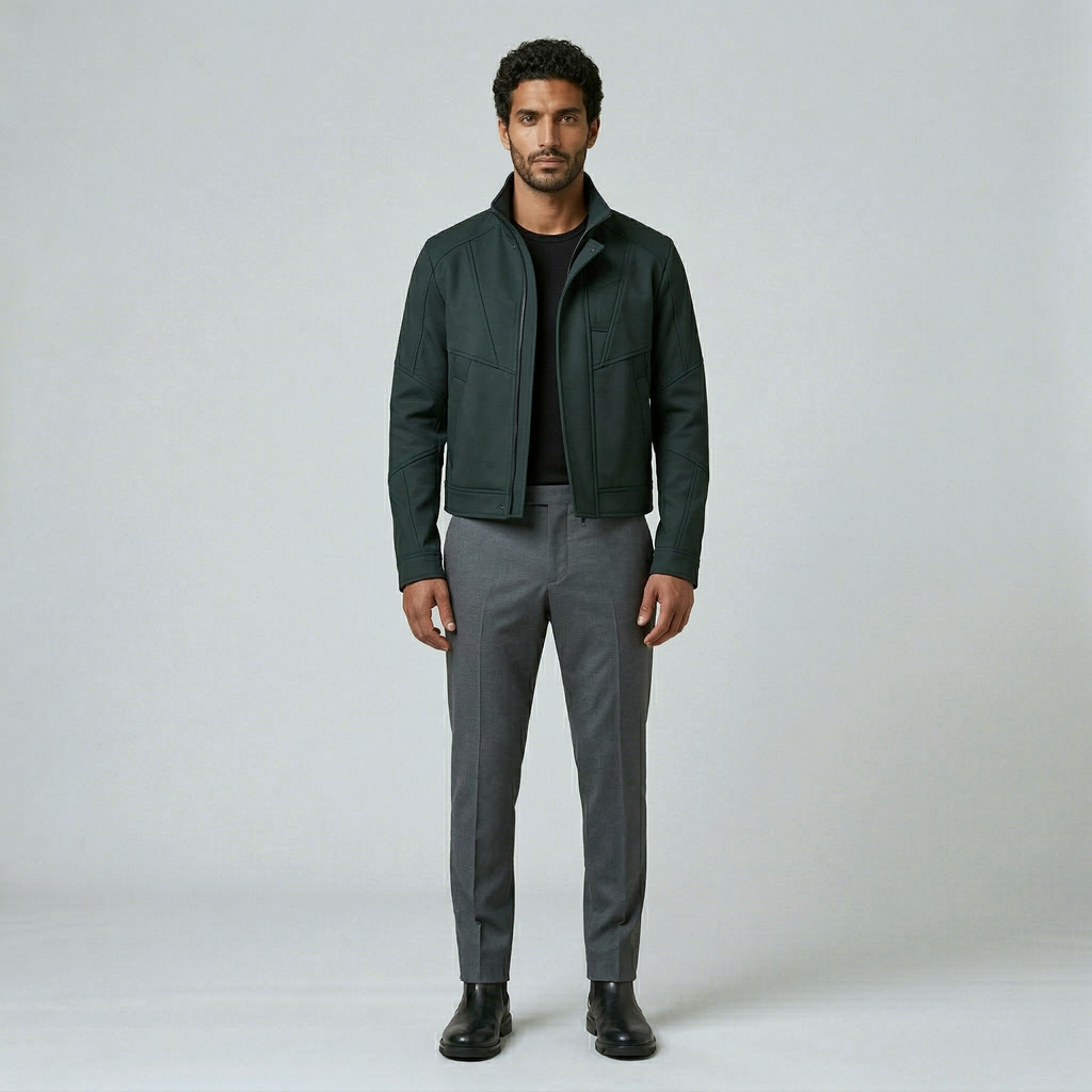Men's Paneled Zip Jacket