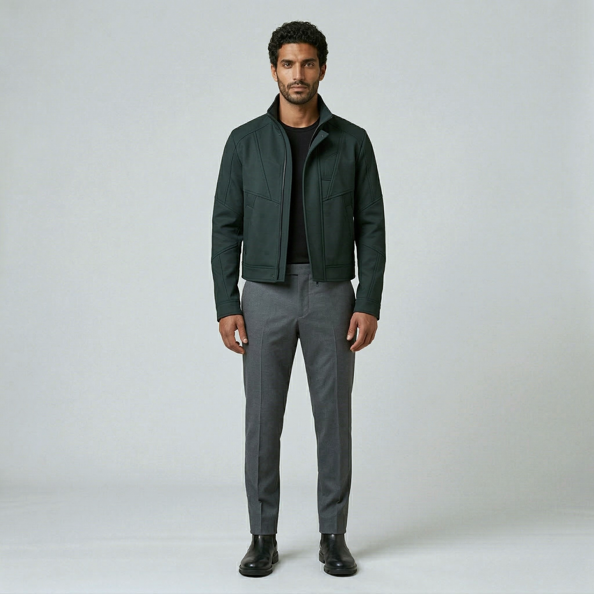 Men's Paneled Zip Jacket