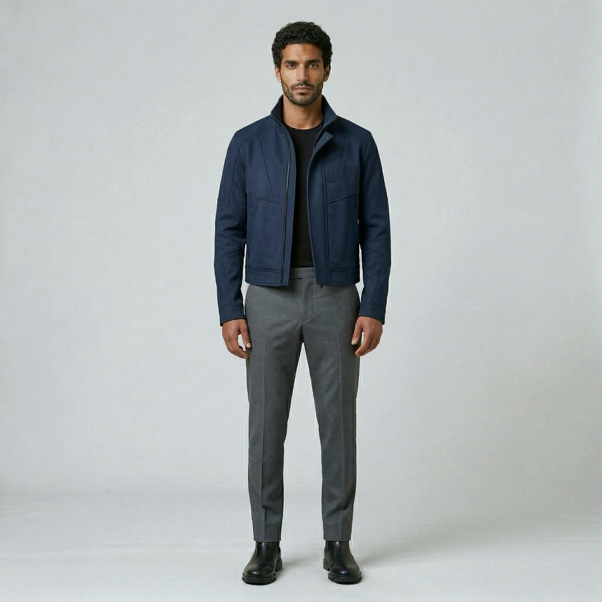 Men's Paneled Zip Jacket