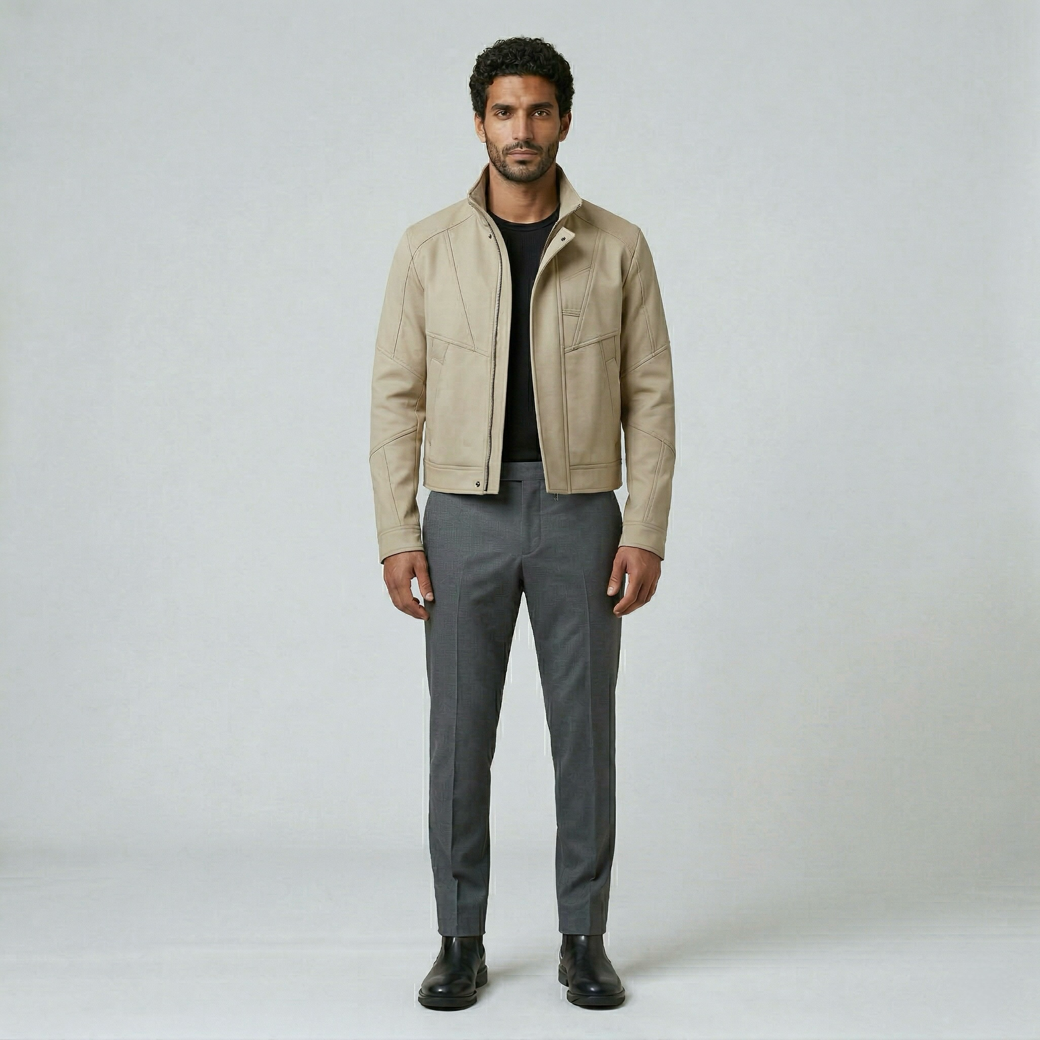 Men's Paneled Zip Jacket