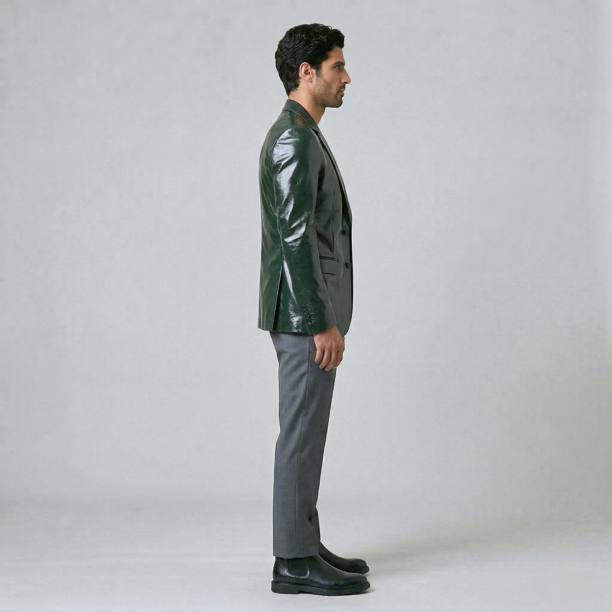 Men's Glossy Statement Blazer