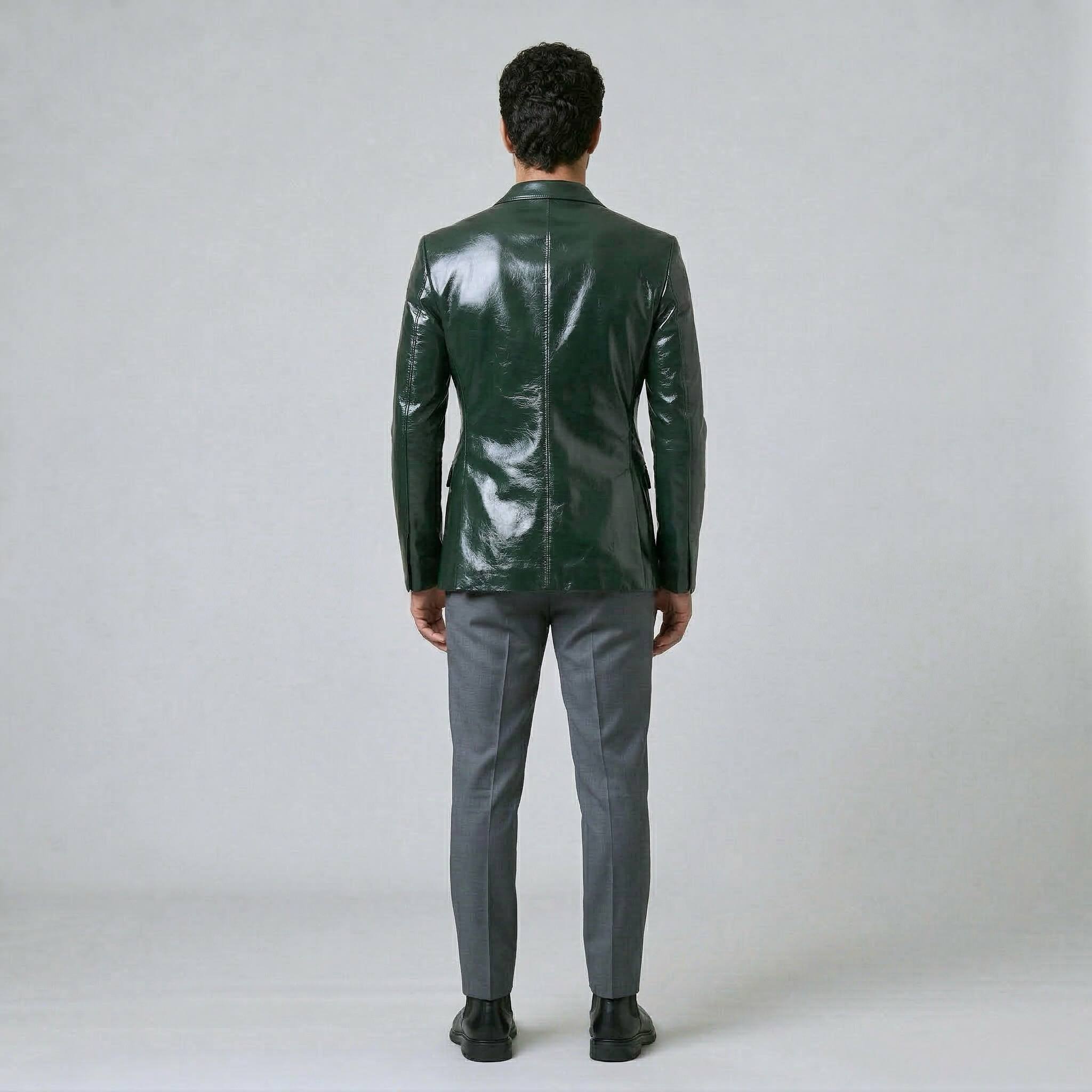 Men's Glossy Statement Blazer