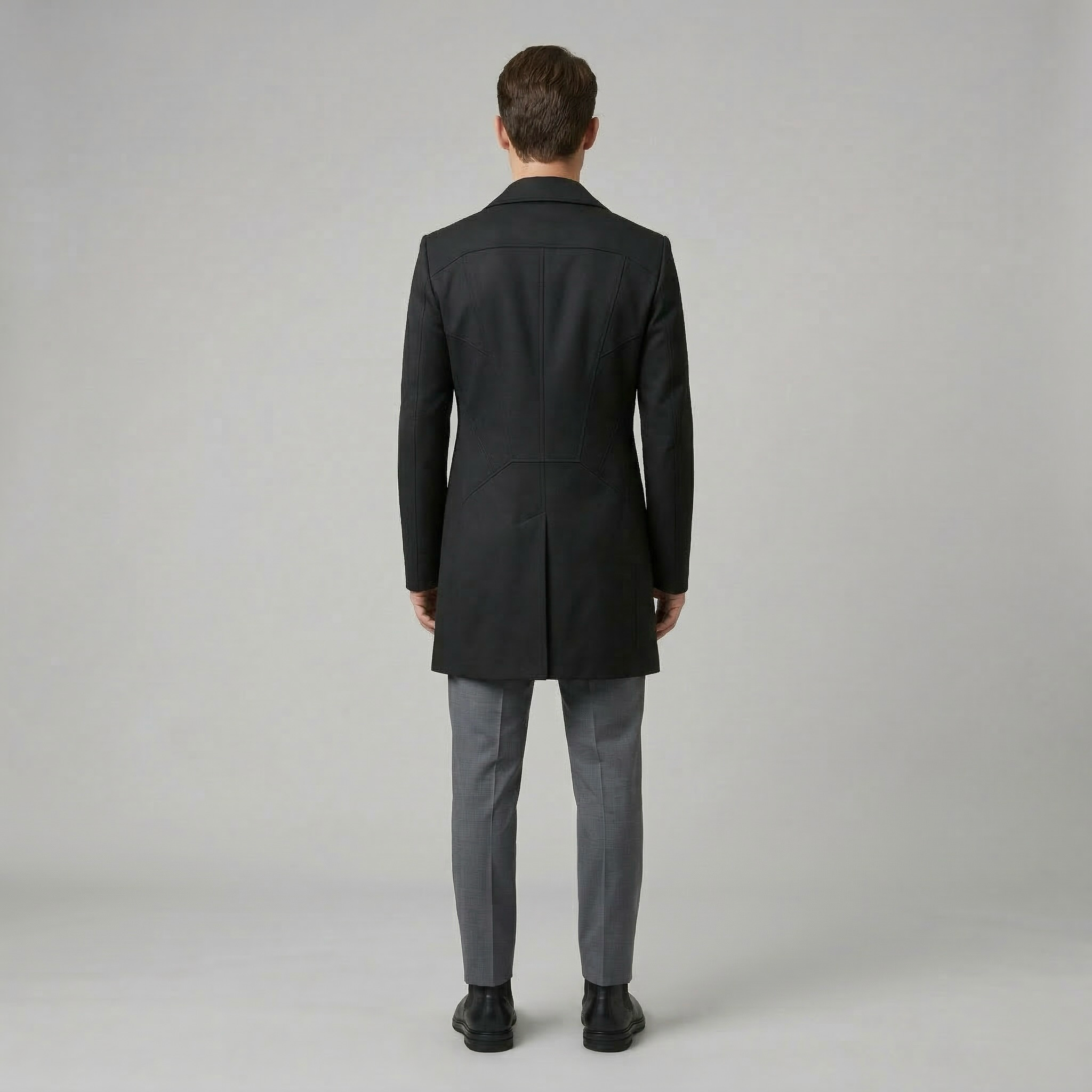 Men's Asymmetric Overcoat