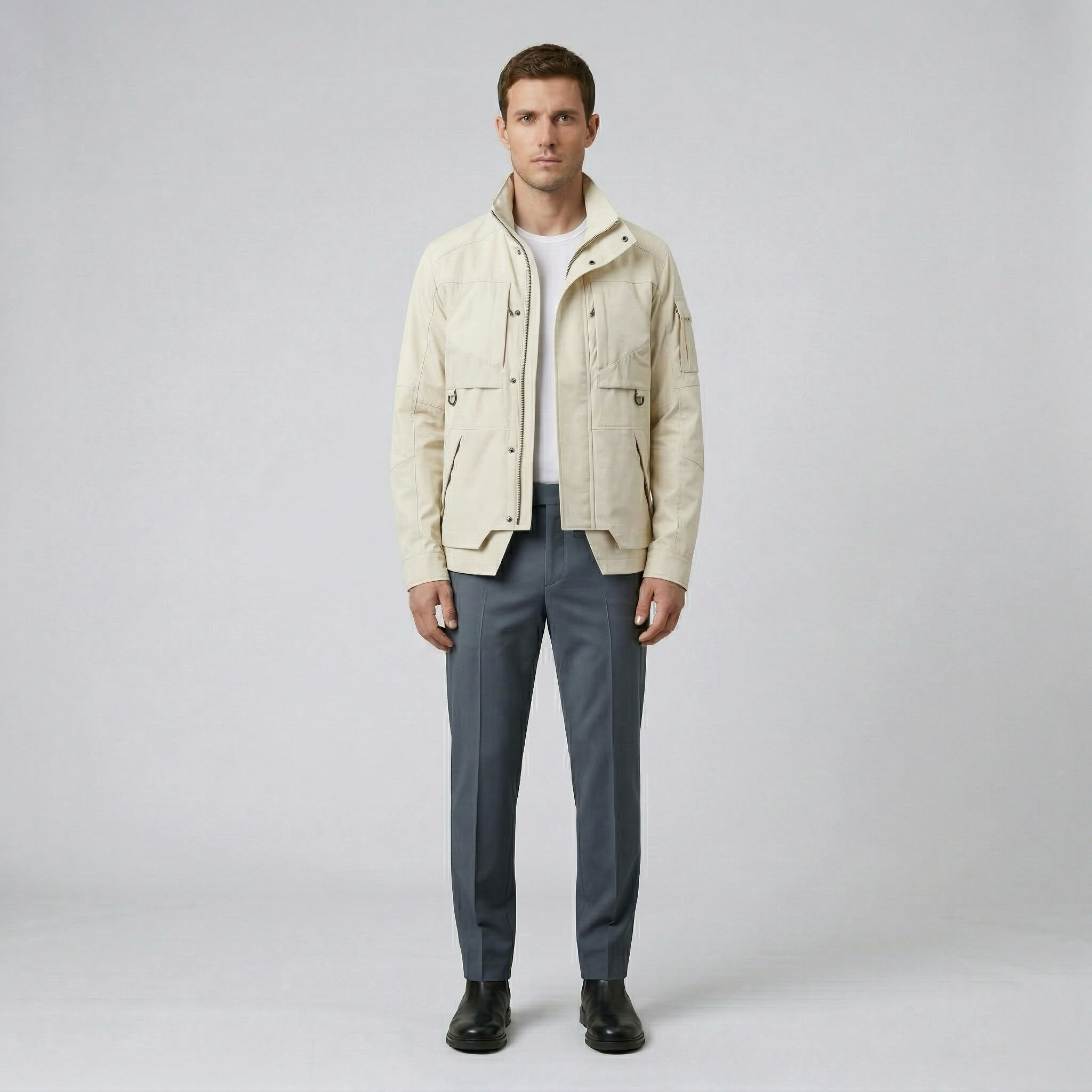 Men's Zip-Up Field Jacket